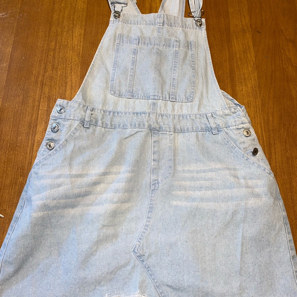 Light Blue Denim Overalls
